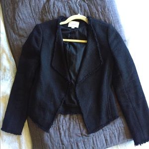 LOFT Petite Tweed Blazer Jacket - 0P / XS